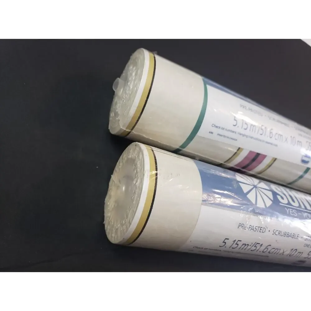 (JL) Sunworthy Double Roll Vinyl Wallcovering Wallpaper SB359 Lot# 2A Lot of 2